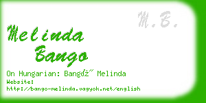 melinda bango business card